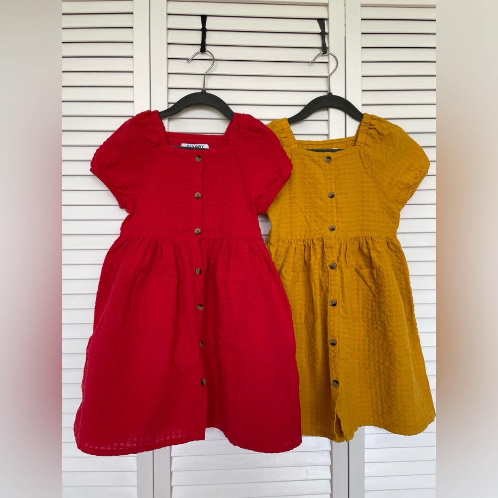 BUNDLE - Old Navy Girls Dresses - 100% Cotton - Size 5T